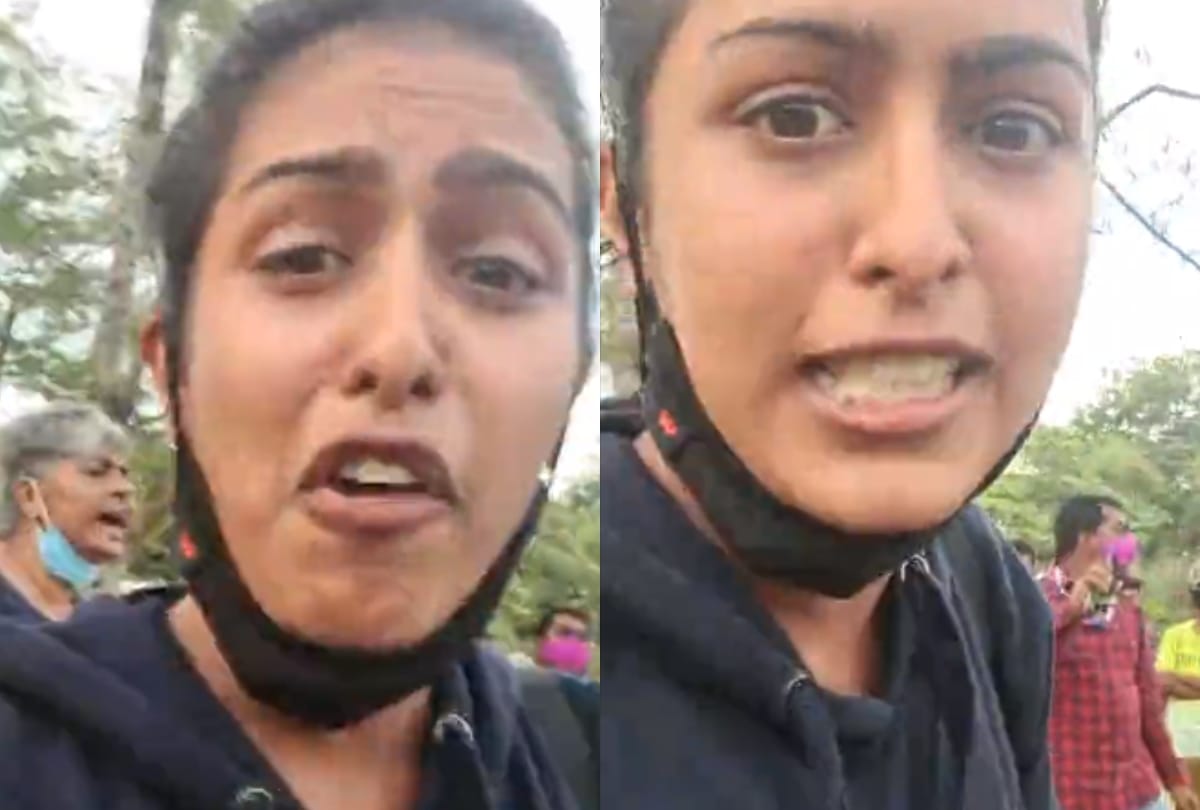 kannada actress Samyuktha Hegde park in begaluru assault by congress leader kavita reddy