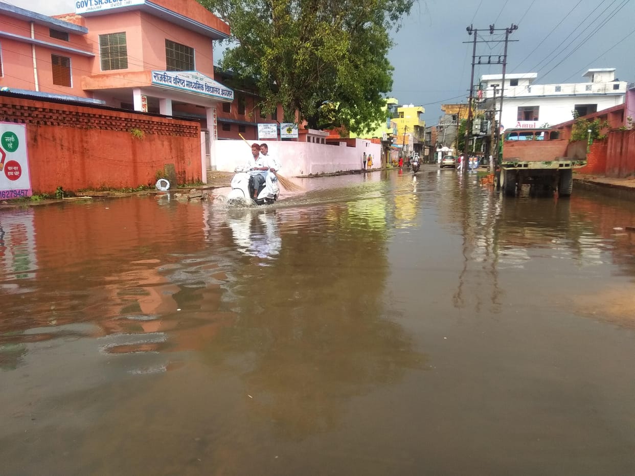 weather, rainfall, waterlogging, jhajjar