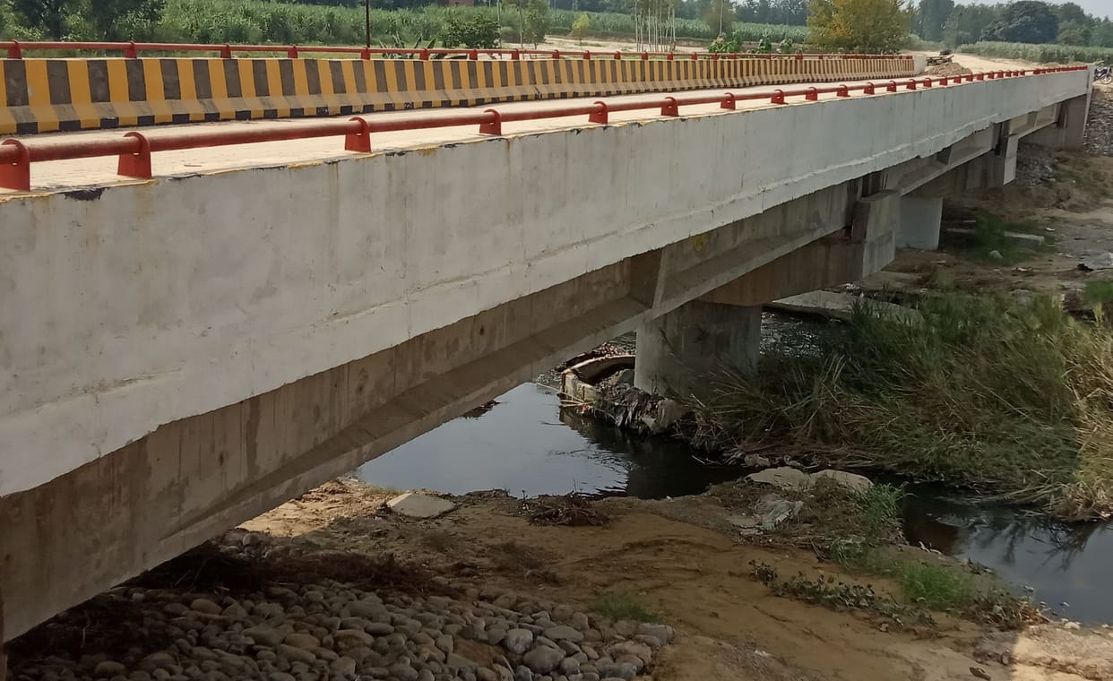 Construction of two-lane bridge over Krishna River completed