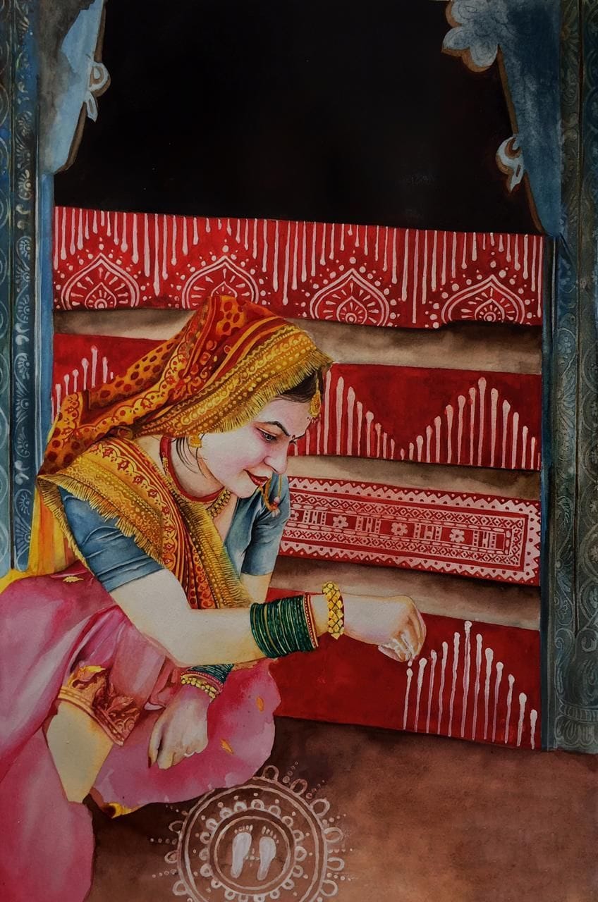 Painting in Almora