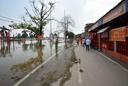 Ganga returned from the gate of big Hanuman, Yamuna too calm, currently the danger of flooding averted