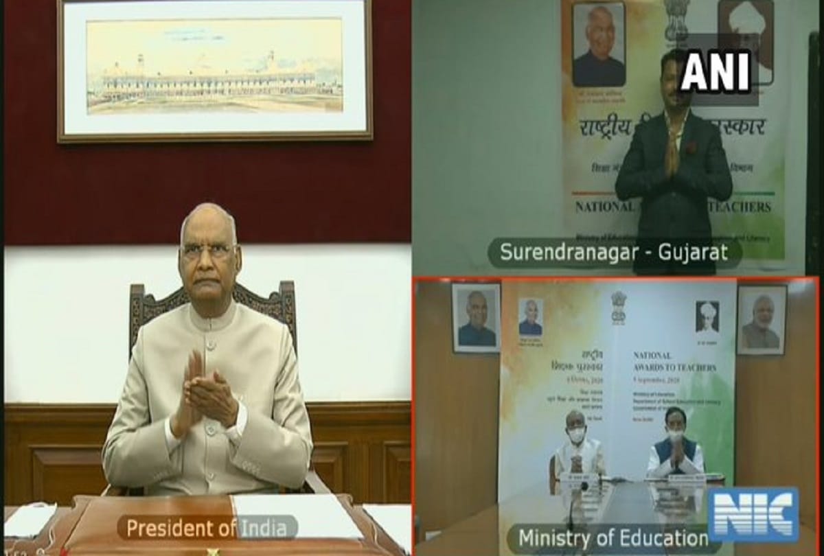 President Ram Nath Kovind confers National Teachers Awards 2020 in a virtual ceremony.