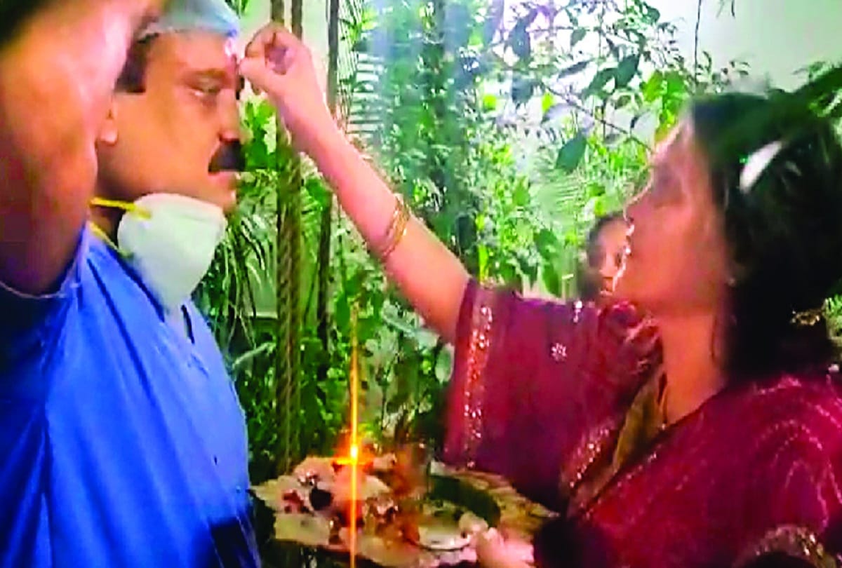 Doctor Ajit Jain returned home after serving covid patients for nearly six months