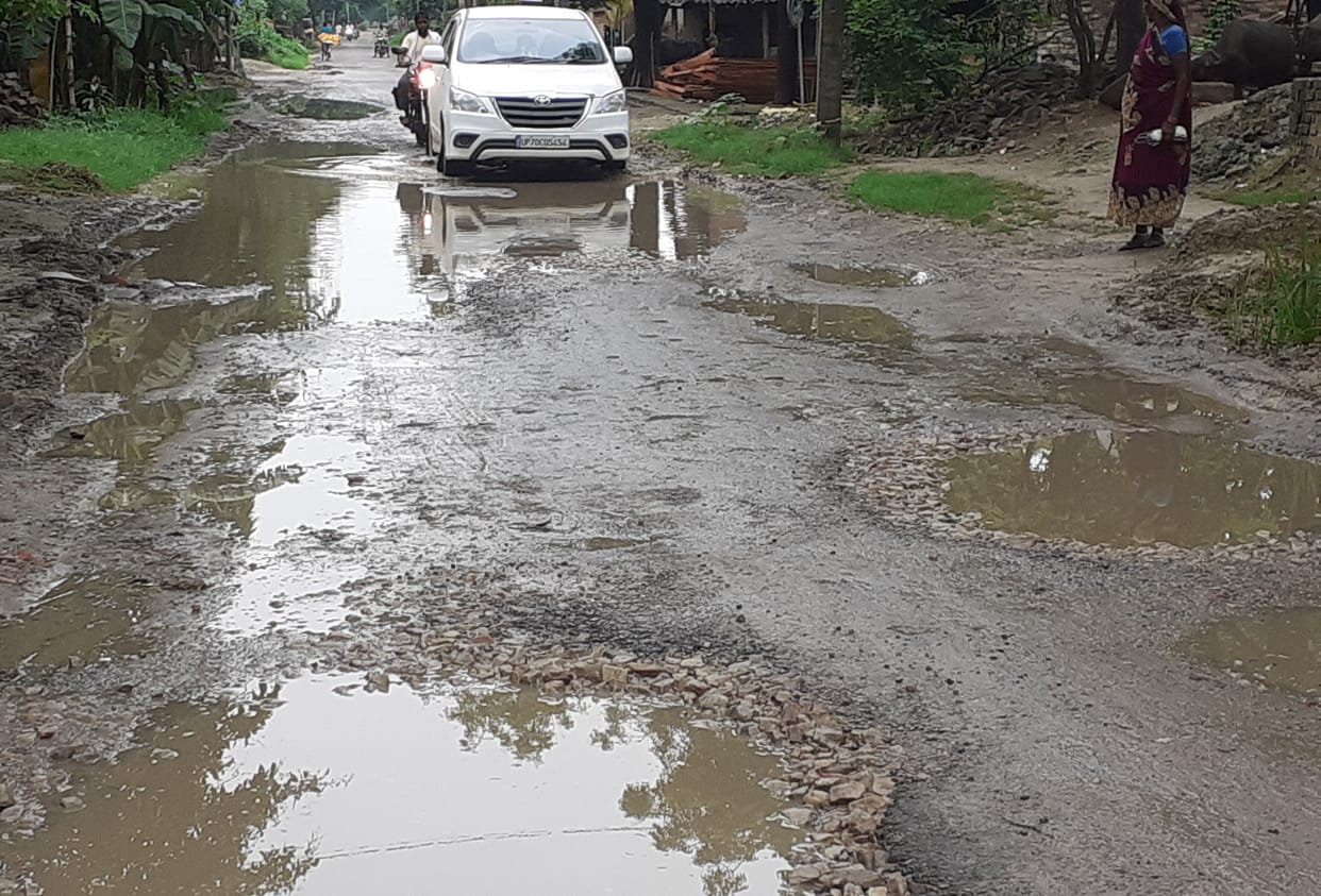 If you see pit at every step, then consider the Kaptanganj-Aharaula route