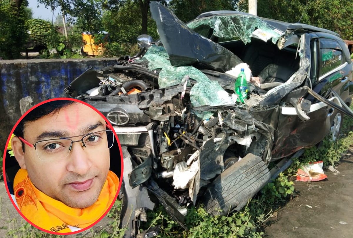 Bank employee died and four people injured in road accident at basti
