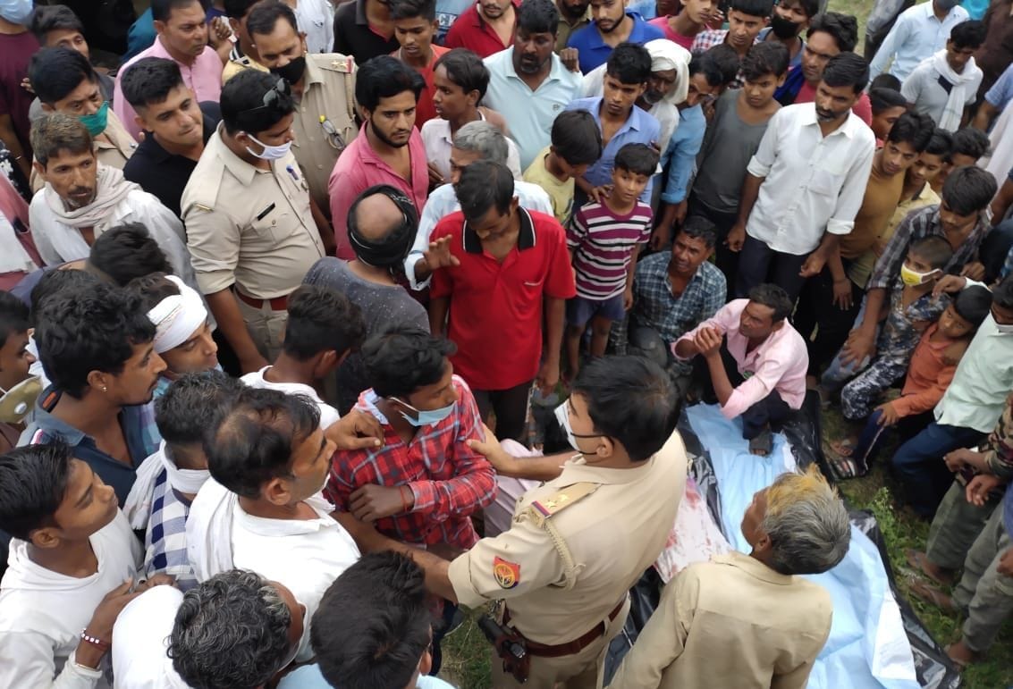 Jammed in protest against the accident