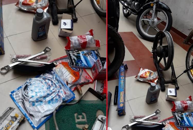 Chandigarh boy made unique bike with help of Junk stuff