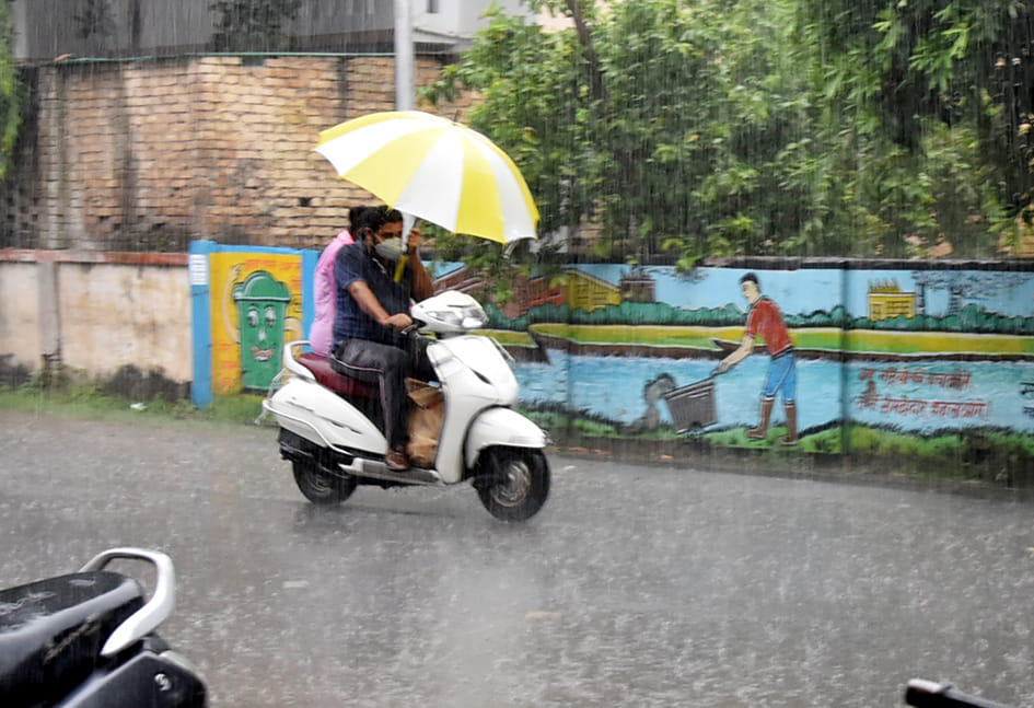 Relief from heat from rain