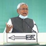 बिहार विधानसभा चुनाव 2020:  आभासी रैली में बोलते नीतीश कुमार