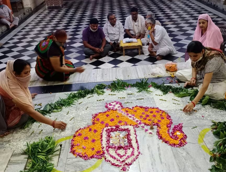 Sanjhi festival of Shri Radha Navrangi Lal Maharaj begins