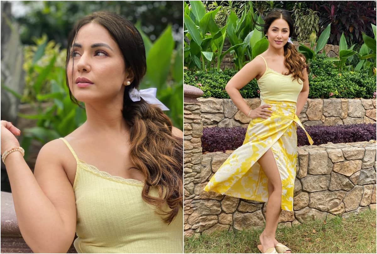 hina khan birthday trolled for white fishtail gown fans said table lamp