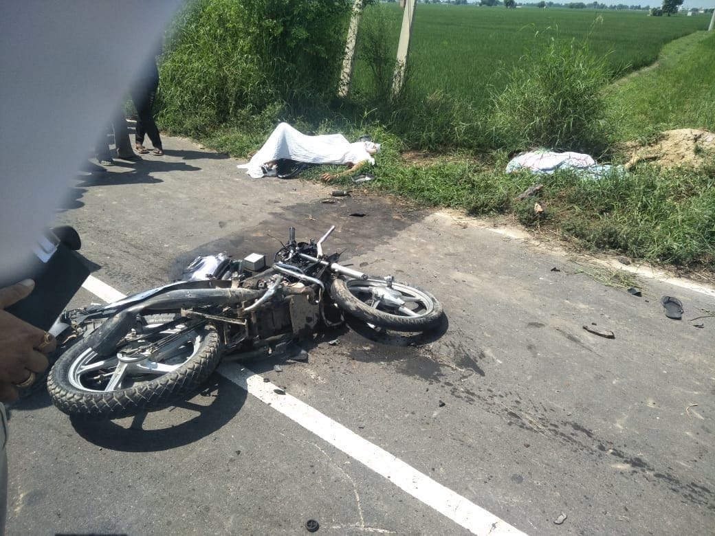 mother and son dead in road accident