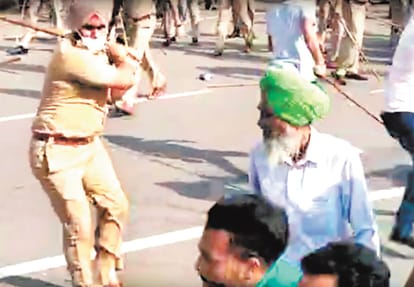 Punjab News in Hindi: Lathi charge on Lok Insaaf Party workers in Patiala