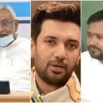 नीतीश कुमार, चिराग पासवान, तेजस्वी यादव