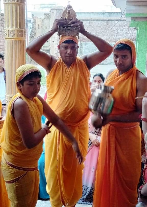Jain Samaj performed the annual Rathotsava ceremony