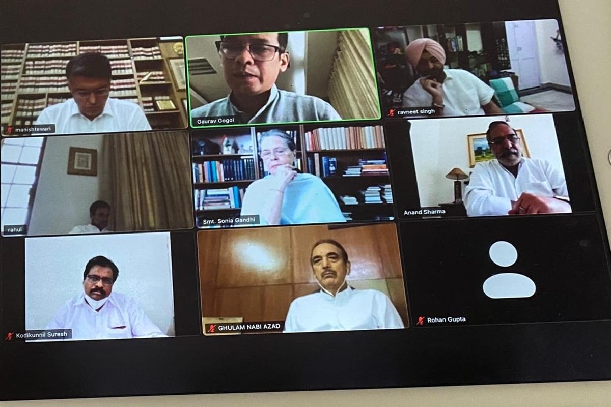 Congress Parliamentary Strategy Group meeting over upcoming Monsoon Session of Parliament sonia gandhi