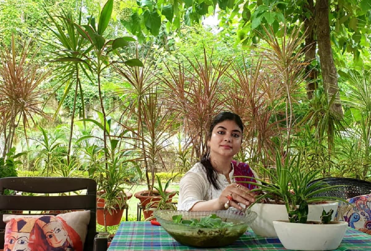 Story of special gardening by Director of Springer Public School Shipra and other people