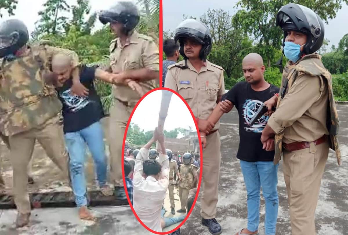 Mob killed murder accused after Snatched from police in kushinagar latest update news