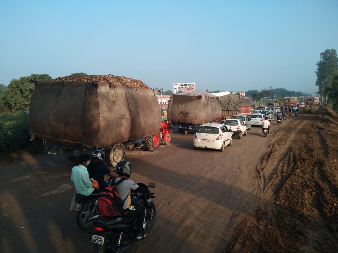 10 hours jammed on the highway