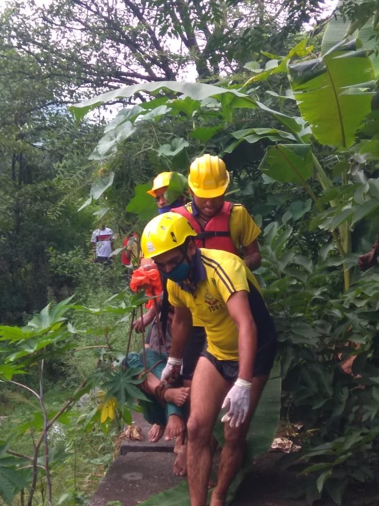 Divyang woman trapped in river saved
