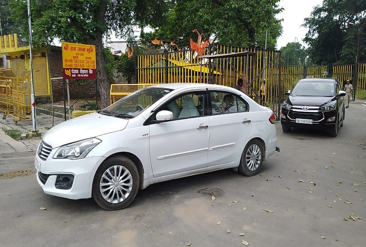 Ram Mandir Nirman Samiti President Nripendra Mishra inspected Ramjanmabhoomi complex