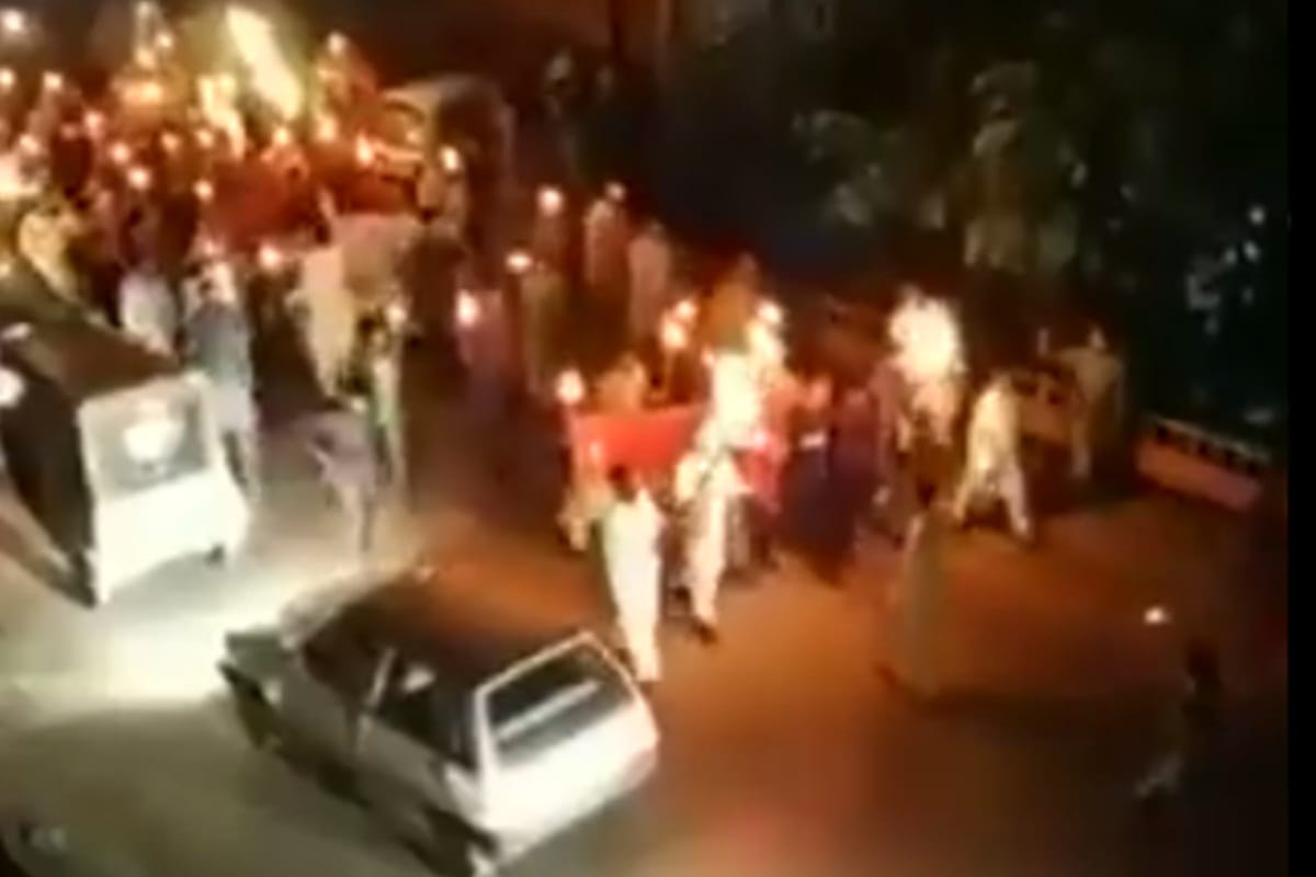 Protests torch rally took place in Muzaffarabad of POK against construction of mega dams by chinese