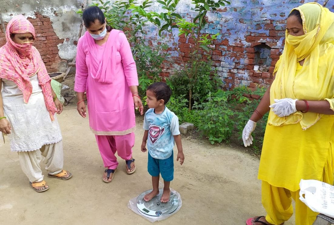 nutritional frotnight : the childrens health cheack in each house of the villege
