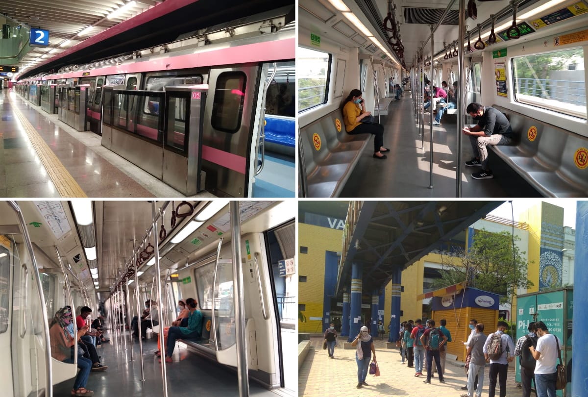 Delhi Metro News: Delhi Metro Blue Line and Pink Line starts after 171 days people happy see photos