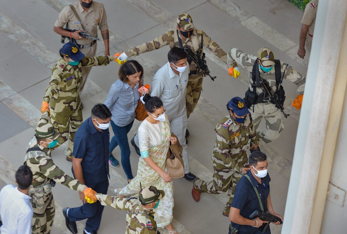 Security alert on Kangana Ranaut in Mumbai, if Mumbai Police did not cooperate then Home Ministry will interfere