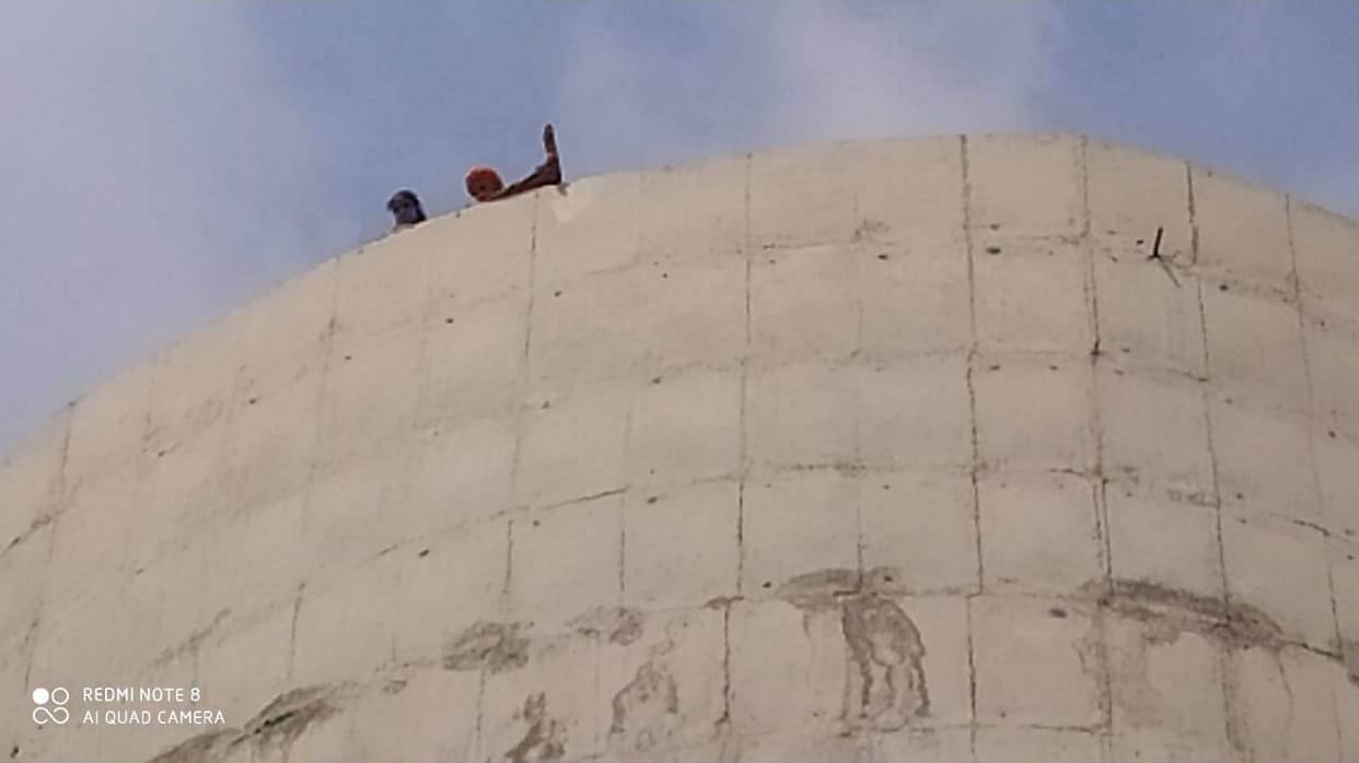 Brother took over shop, couple protest on tank in Bathinda