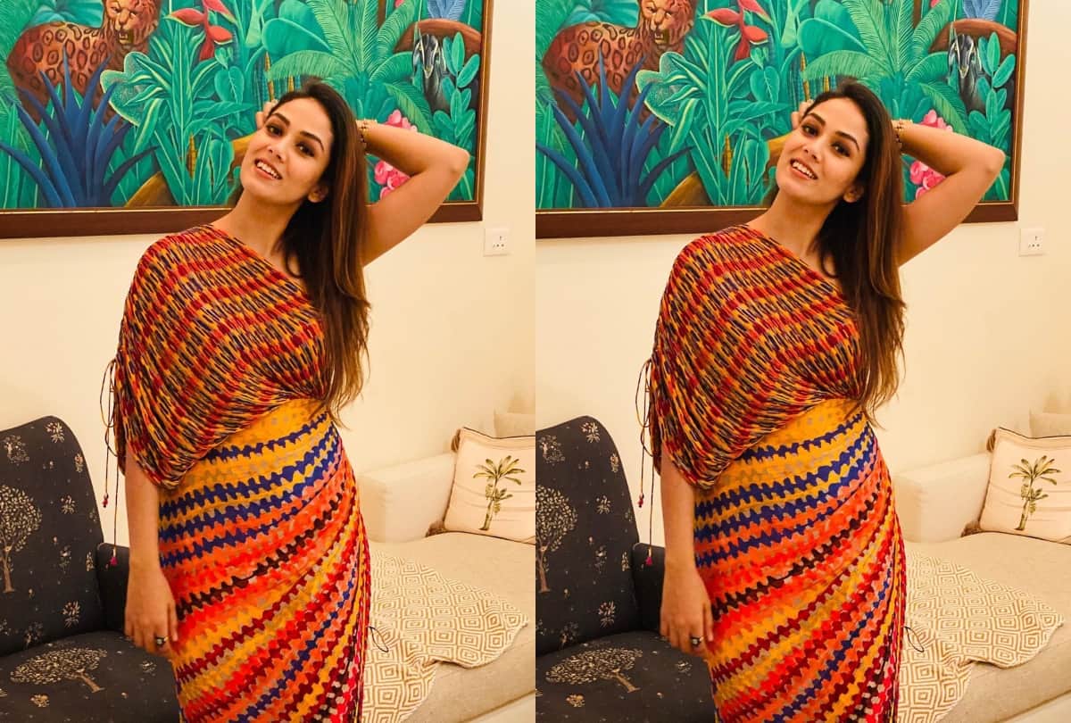 mira rajput yellow sunshine dress from designer anita dongre look fabulous