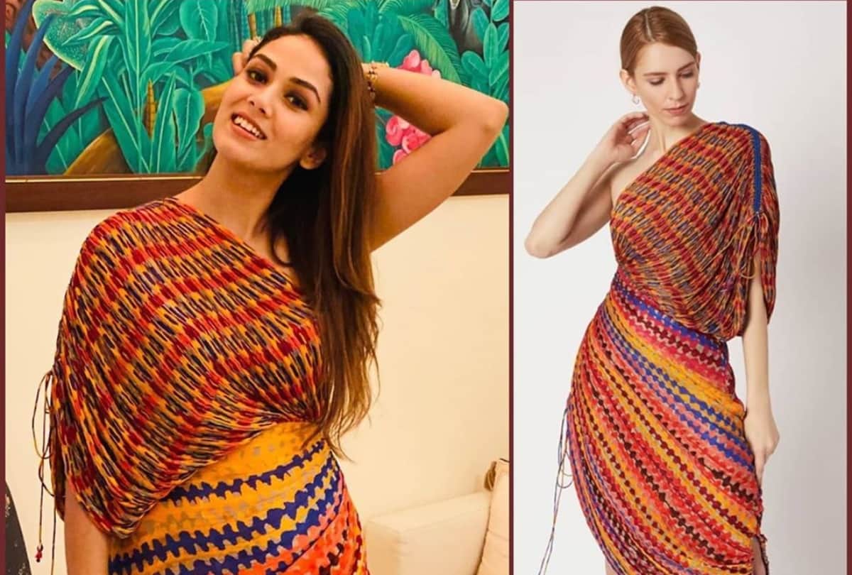 mira kapoor looks gorgeous in saree dress in her birthday celebration at home