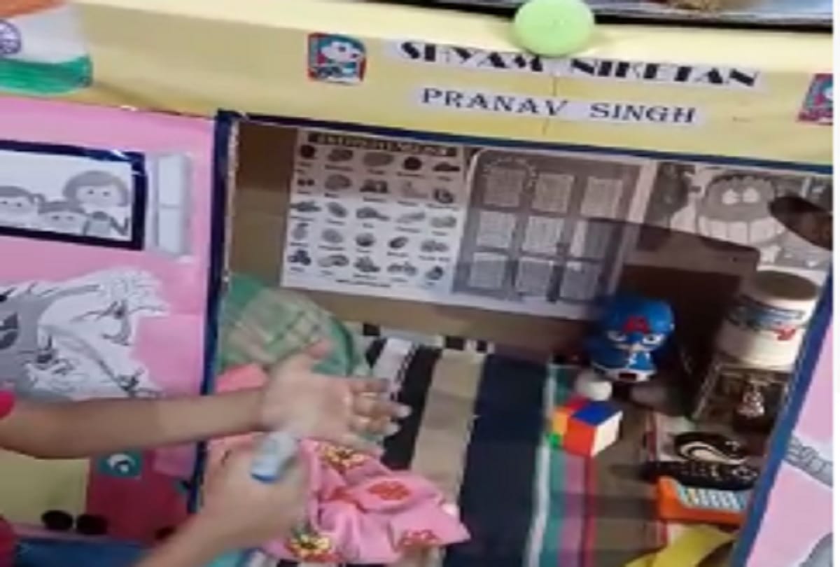 Little boy pranav singh of kilkari play school teaches home isolation rules 