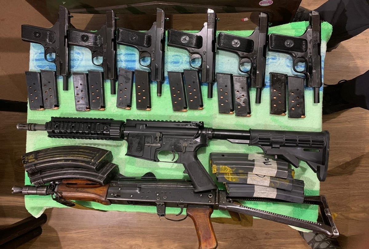 security forces recovered 82000 deadly weapons including MK 4 series rifle, HK33 rifle and Beretta carbine