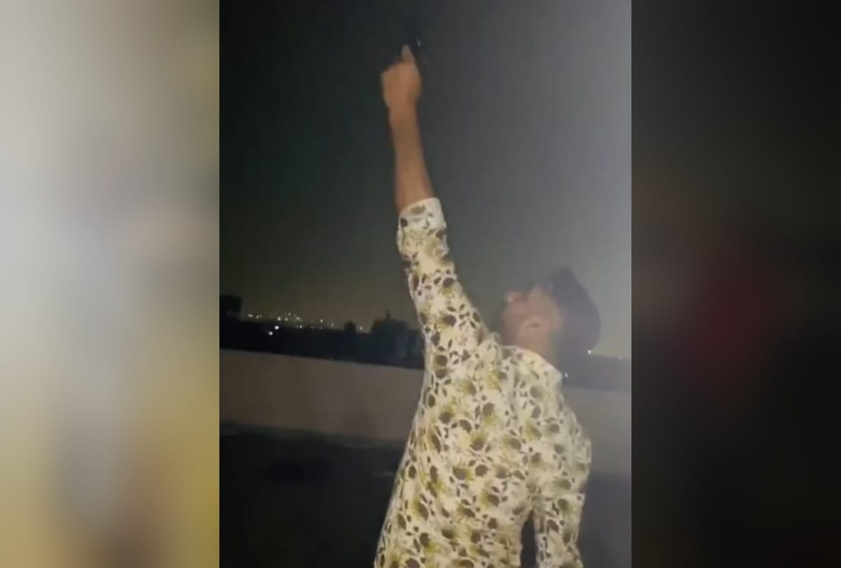 Ghaziabad property dealer son and his 5 friends fire in air on birthday party video goes viral arrested
