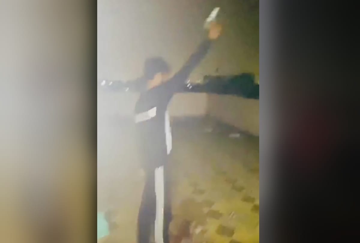 Ghaziabad property dealer son and his 5 friends fire in air on birthday party video goes viral arrested