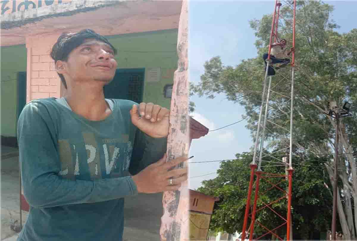 Climbing the tower said the young man, corruption is happening in the block