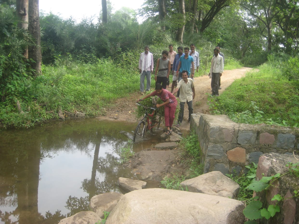broken bridge villagers disturbed
