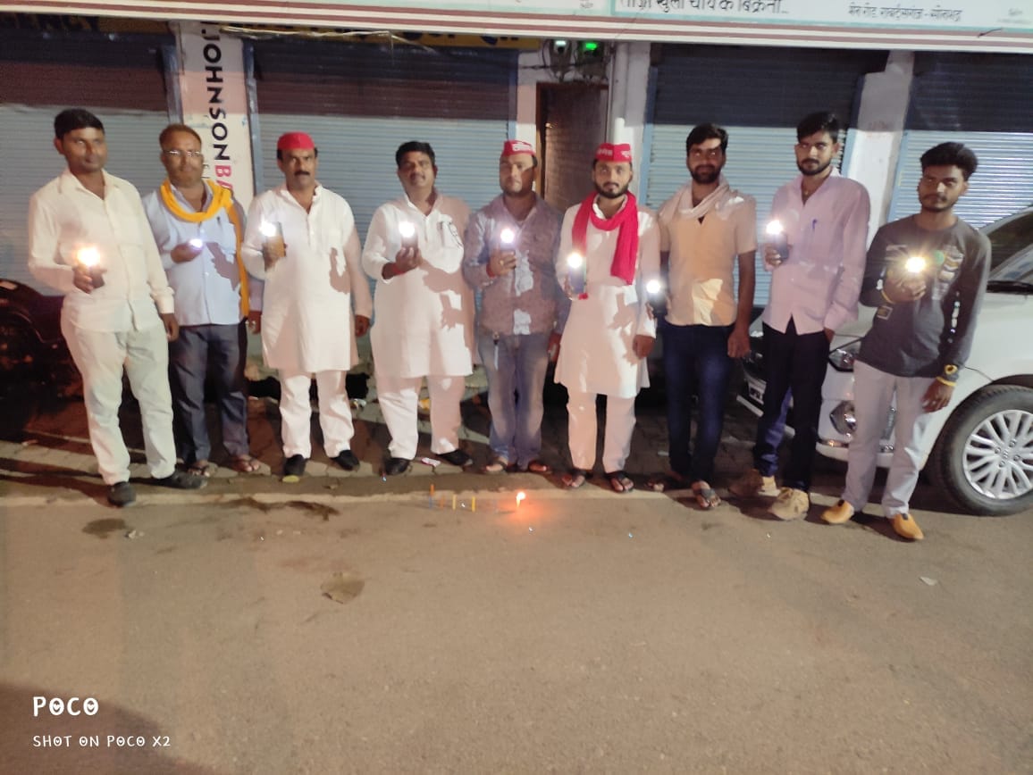 The supporters opposed the burning of candles