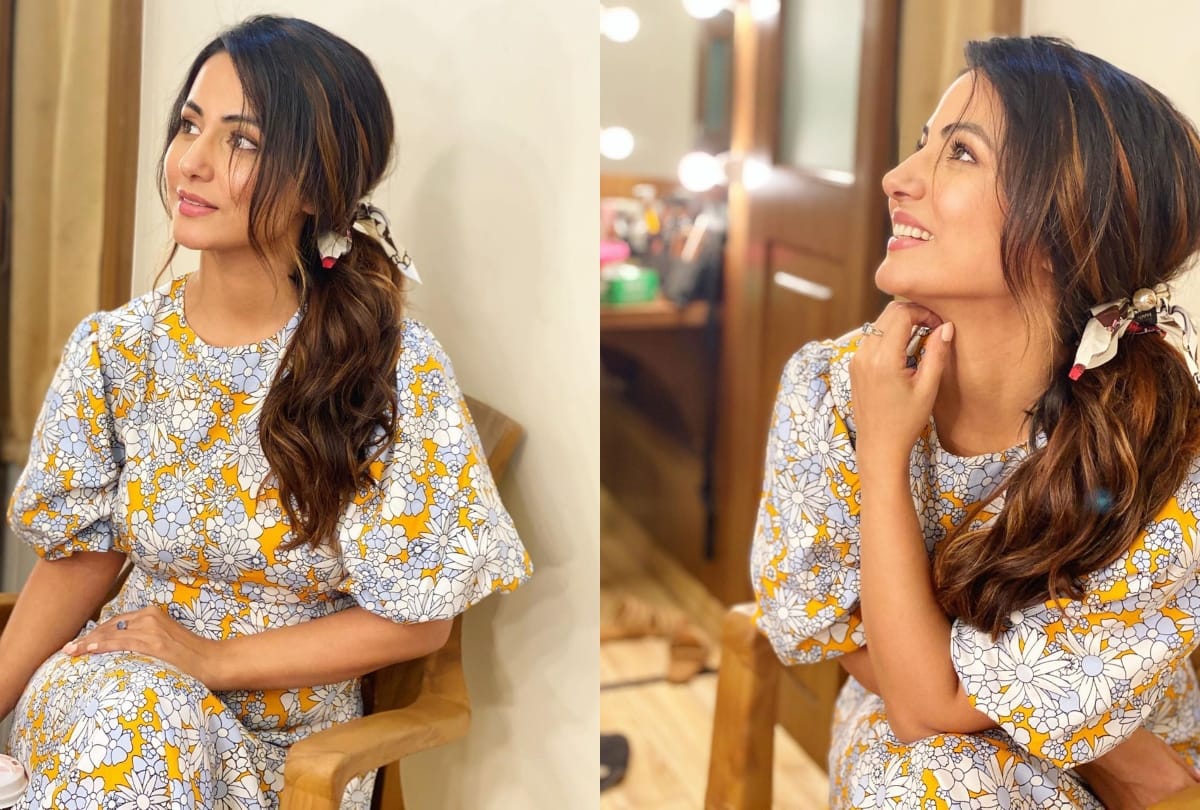 hina khan shares her pic in kaftan dress