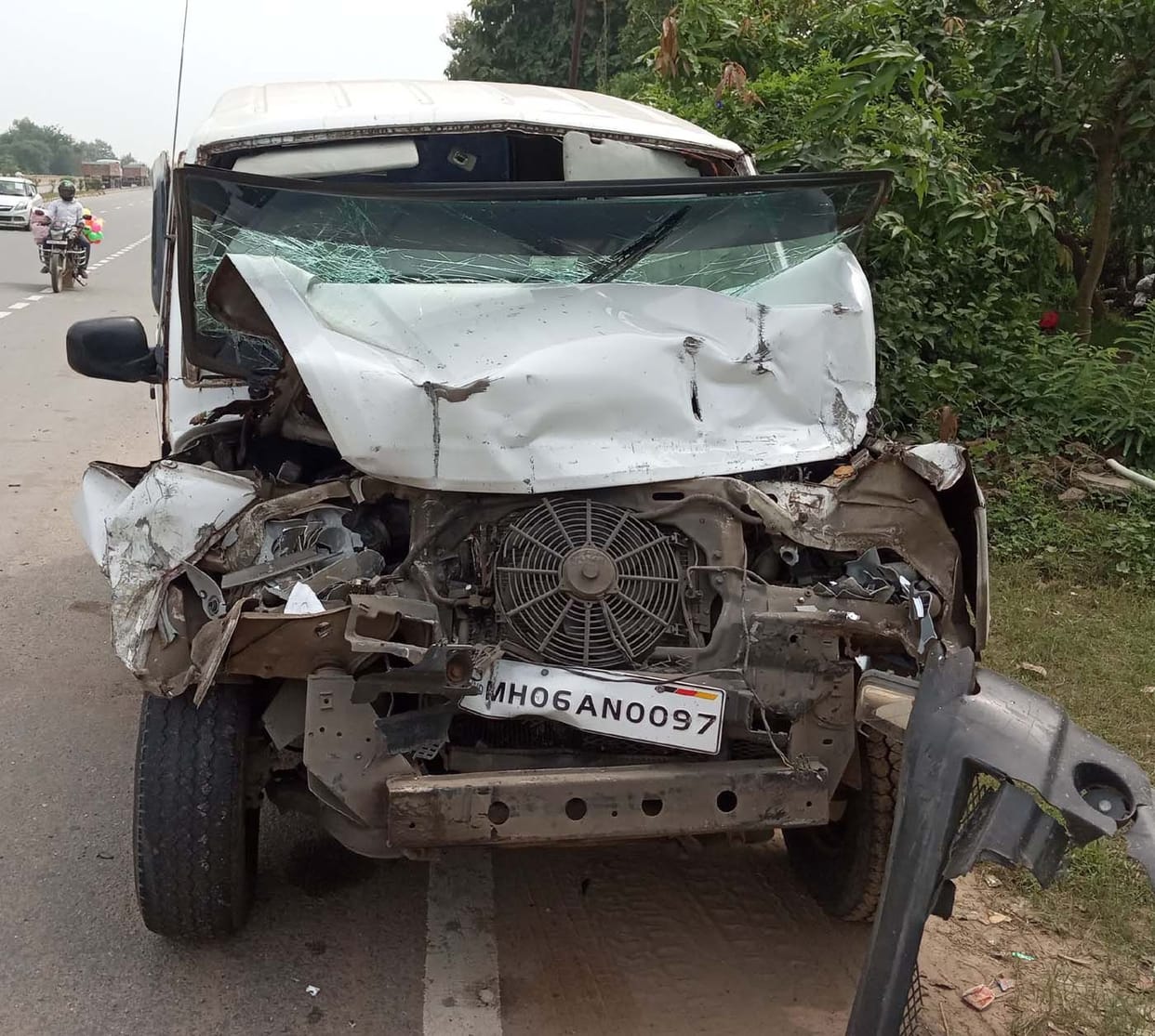Sumo going from Bihar to Maharashtra, seven injured