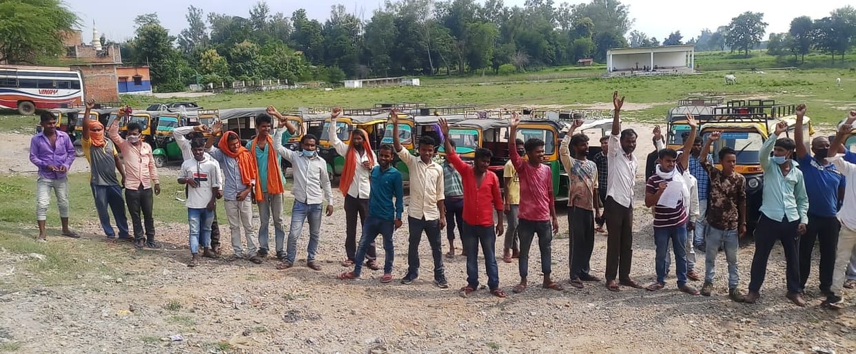 Auto drivers protest against illegal recovery