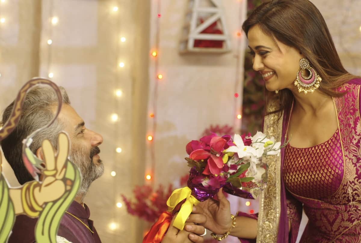 shweta tiwari roka ceremony shooting serial mere dad ki dulhan