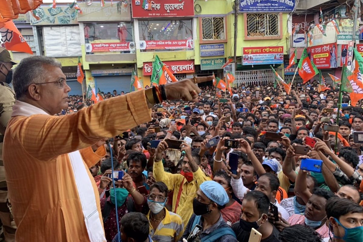 BJP Rally Today in West Bengal News dilip ghosh says corona has gone mamata imposing lockdown to stop party
