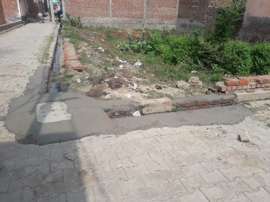 road, constraction, nagar nigan, firozabad