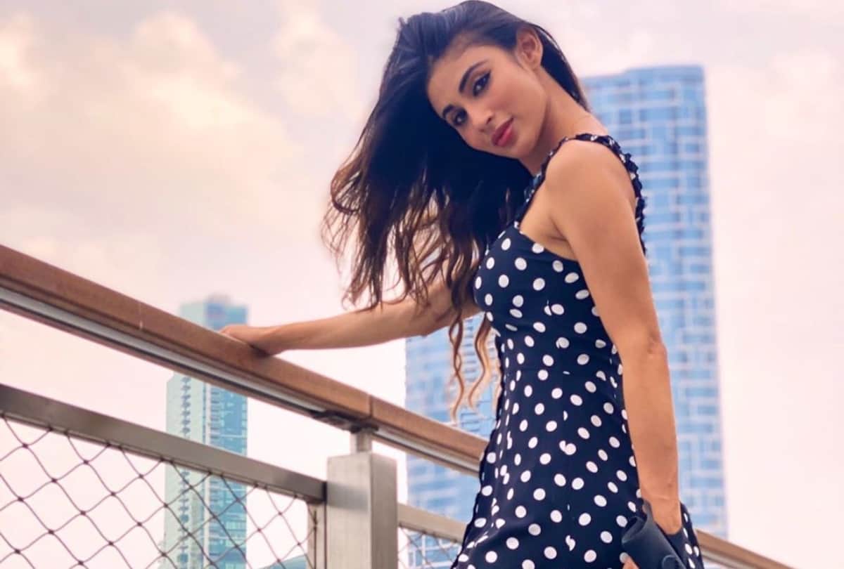 mouni roy photoshoot in black and white satin gown with wrap sweetheart neckline worth 69k