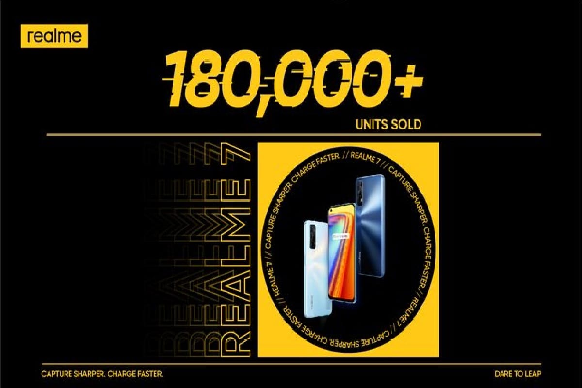 Realme 7 First Sale in India: Realme 7 sold More Than 1.8 Lakh Units in First Sale says Company