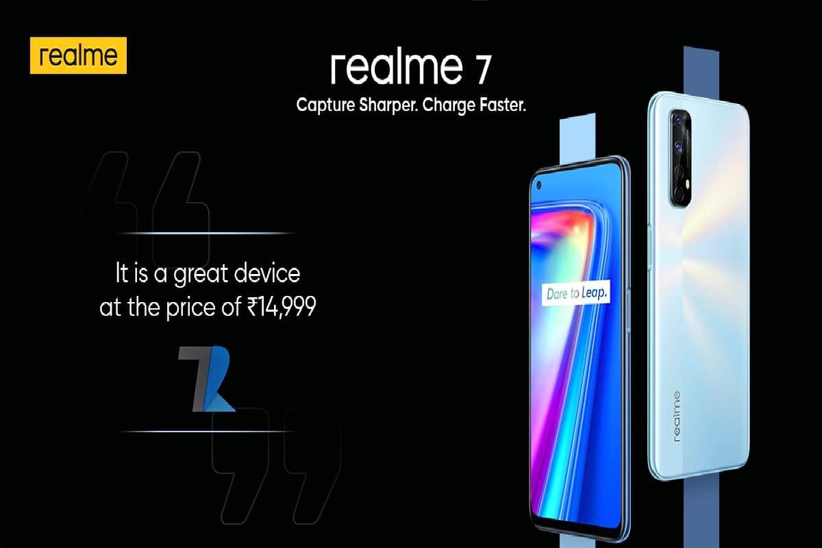Realme 7 Sale Today in India from Flipkart and Realme.com Price and specifications