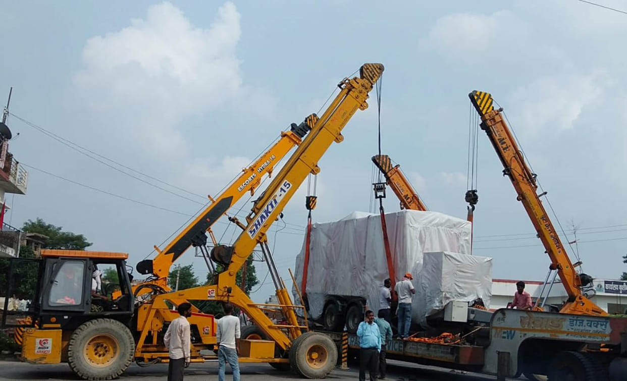 mobile atc tower brought from porbandar