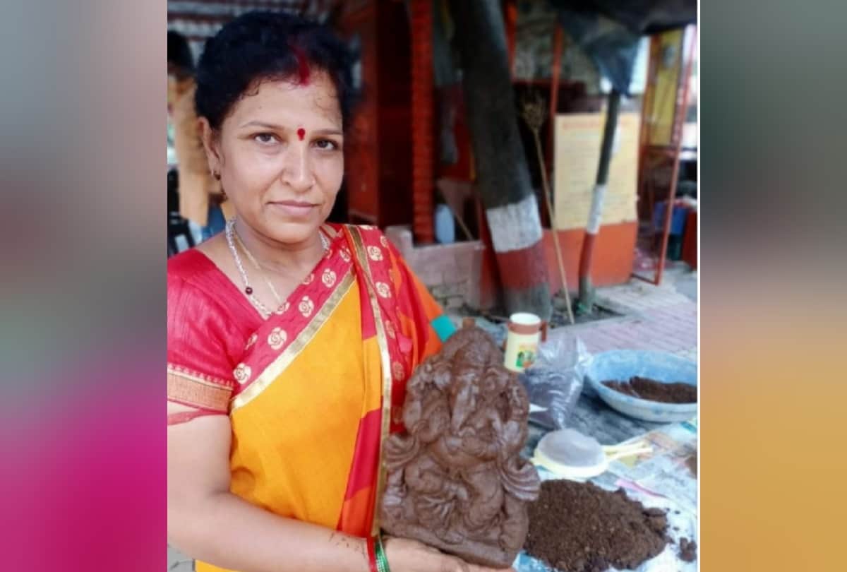 Laxmi-Ganesh murti of cow dung made in Gorakhpur will give competition to statue of China